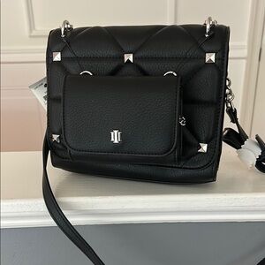 Black Quilted INC Women's Crossbody Bag with wallet NWT